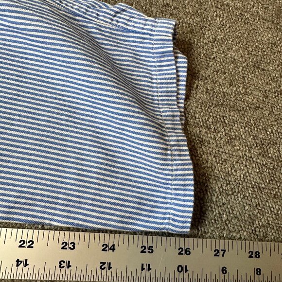 Liz Claiborne Vintage Railroad Blue & White Stripe Women's Pants Size 10 - Picture 4 of 6